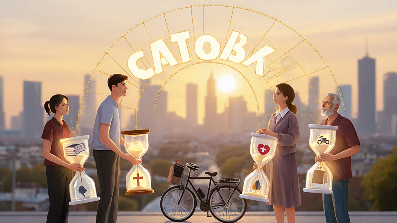 Різні люди з півставками, їхні життя зв&#039;язані символом балансу