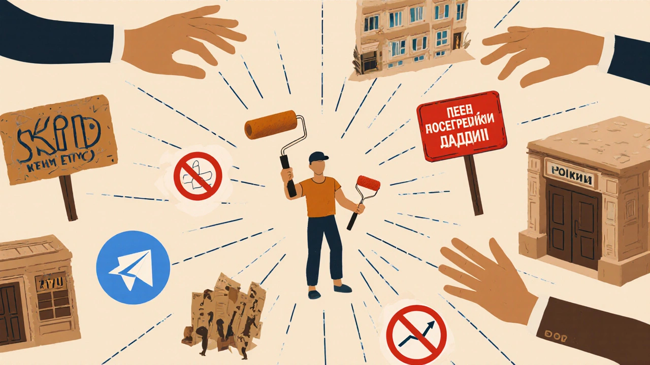 Схема зв’язків між малярами та роботодавцями в Києві без посередників.