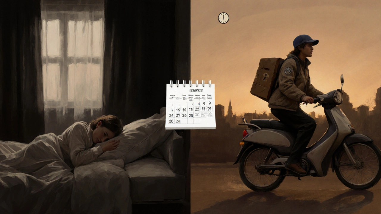 Мати вдень з дитиною і кур&#039;єр увечері — два боки графіка 2/2.