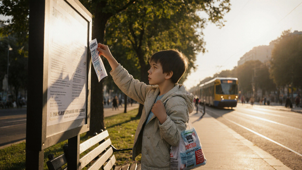 Робота для дітей 11-12 років: розклейка оголошень у Києві - що варто знати
