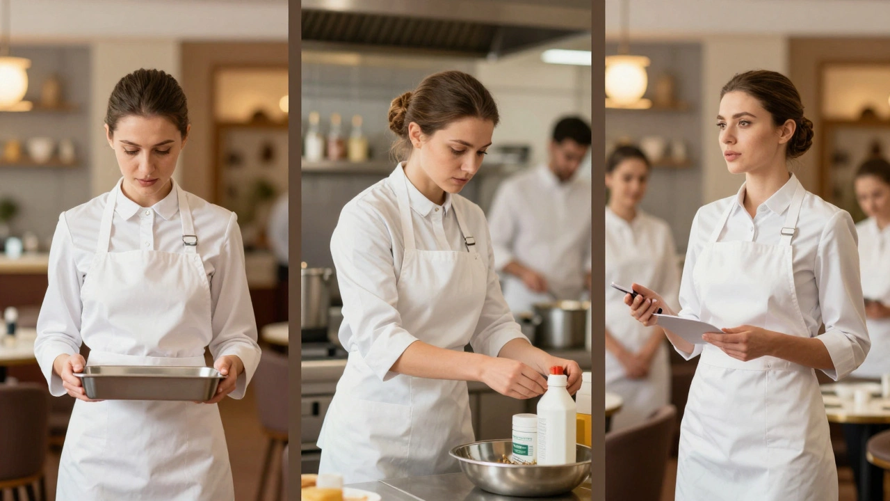 Три етапи розвитку жінки на кухні: від посудомийщиці до начальниці, у контексті кухонь Києва.